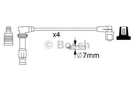 фото Bosch 0 986 356 986 Комплект высоковольтных проводов Bosch 0 986 356 986 Комплект высоковольтных проводов