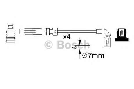 фото Bosch 0 986 356 987 Комплект высоковольтных проводов Bosch 0 986 356 987 Комплект высоковольтных проводов