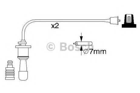 фото Bosch 0 986 356 991 Комплект высоковольтных проводов Bosch 0 986 356 991 Комплект высоковольтных проводов
