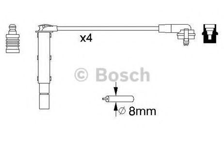 фото Bosch 0 986 357 090 Комплект высоковольтных проводов Bosch 0 986 357 090 Комплект высоковольтных проводов