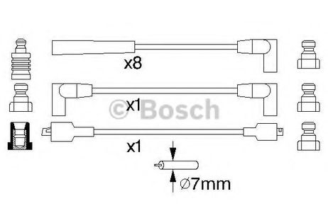 фото Bosch 0 986 357 118 Комплект высоковольтных проводов Bosch 0 986 357 118 Комплект высоковольтных проводов