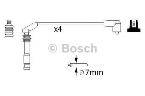 фото Bosch 0 986 357 126 Комплект высоковольтных проводов Bosch 0 986 357 126 Комплект высоковольтных проводов