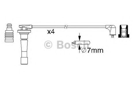 фото Bosch 0 986 357 150 Комплект высоковольтных проводов Bosch 0 986 357 150 Комплект высоковольтных проводов