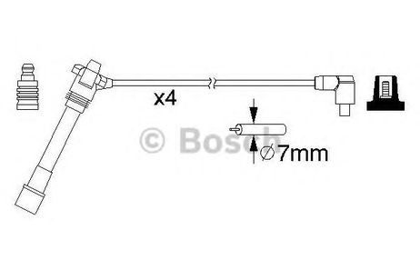 фото Bosch 0 986 357 181 Комплект высоковольтных проводов Bosch 0 986 357 181 Комплект высоковольтных проводов