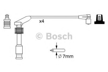 фото Bosch 0 986 357 226 Комплект высоковольтных проводов Bosch 0 986 357 226 Комплект высоковольтных проводов