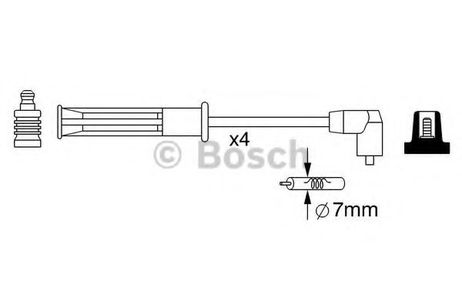 фото Bosch 0 986 357 253 Комплект высоковольтных проводов Bosch 0 986 357 253 Комплект высоковольтных проводов