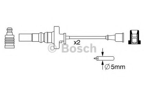 фото Bosch 0 986 357 273 Комплект высоковольтных проводов Bosch 0 986 357 273 Комплект высоковольтных проводов