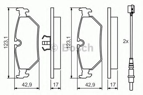 фото Bosch 0 986 424 027 Колодки тормозные дисковые | зад | Bosch 0 986 424 027 Колодки тормозные дисковые | зад |