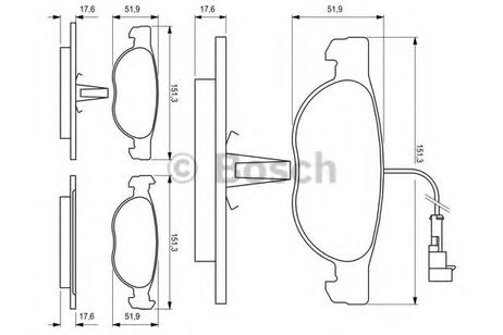 фото Bosch 0 986 424 246 Колодки тормозные дисковые | перед | Bosch 0 986 424 246 Колодки тормозные дисковые | перед |
