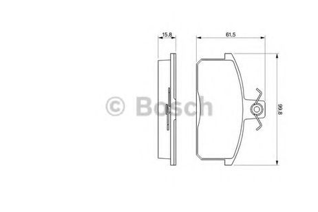 фото Bosch 0 986 424 274 Колодки тормозные дисковые | перед | Bosch 0 986 424 274 Колодки тормозные дисковые | перед |