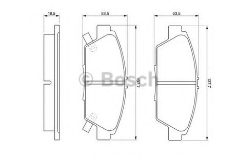 фото Bosch 0 986 424 289 Колодки тормозные дисковые | перед | Bosch 0 986 424 289 Колодки тормозные дисковые | перед |