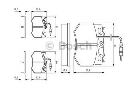 фото Bosch 0 986 424 376 Колодки тормозные дисковые | перед | Bosch 0 986 424 376 Колодки тормозные дисковые | перед |