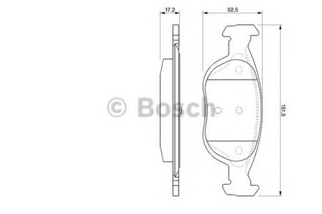 фото Bosch 0 986 424 544 Колодки тормозные дисковые | перед | Bosch 0 986 424 544 Колодки тормозные дисковые | перед |