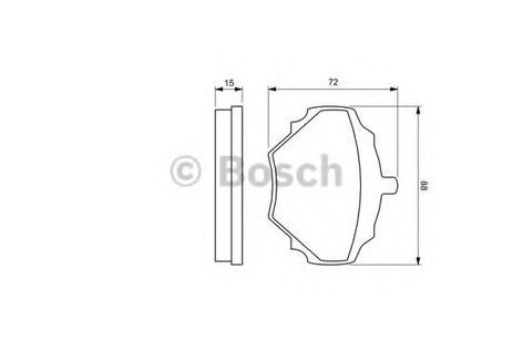 фото Bosch 0 986 424 563 Колодки тормозные дисковые | перед | Bosch 0 986 424 563 Колодки тормозные дисковые | перед |