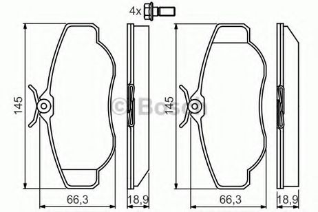 фото Bosch 0 986 424 565 Колодки тормозные дисковые | перед | Bosch 0 986 424 565 Колодки тормозные дисковые | перед |