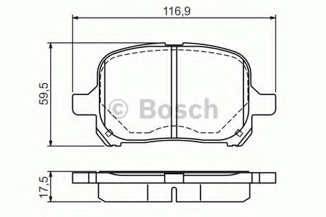 фото Bosch 0 986 424 639 Колодки тормозные дисковые | перед | Bosch 0 986 424 639 Колодки тормозные дисковые | перед |