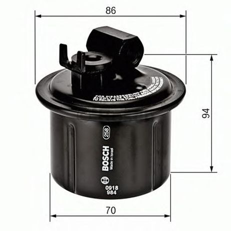 фото Bosch 0 986 450 104 Фильтр топливный Bosch 0 986 450 104 Фильтр топливный