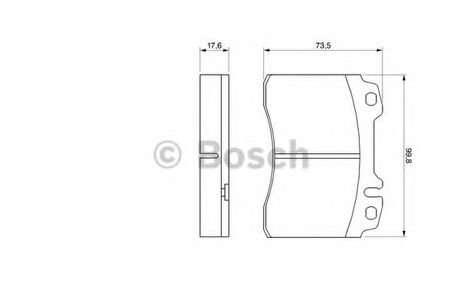 фото Bosch 0 986 460 966 Колодки тормозные дисковые | перед | Bosch 0 986 460 966 Колодки тормозные дисковые | перед |