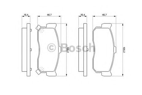 фото Bosch 0 986 461 144 Колодки тормозные дисковые | зад | Bosch 0 986 461 144 Колодки тормозные дисковые | зад |