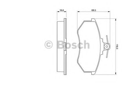 фото Bosch 0 986 466 700 Колодки тормозные дисковые | перед | Bosch 0 986 466 700 Колодки тормозные дисковые | перед |