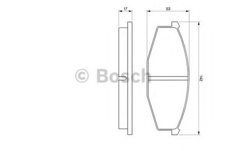 фото Bosch 0 986 468 630 Колодки тормозные дисковые | перед | Bosch 0 986 468 630 Колодки тормозные дисковые | перед |