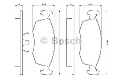 фото Bosch 0 986 469 070 Колодки тормозные дисковые | перед | Bosch 0 986 469 070 Колодки тормозные дисковые | перед |