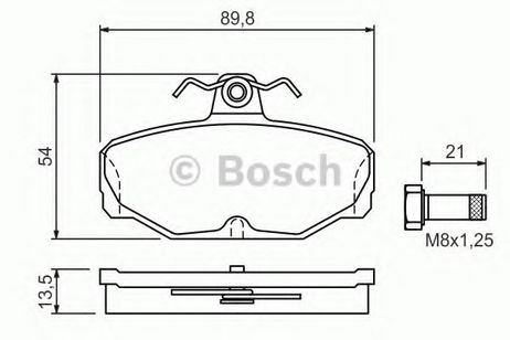 фото Bosch 0 986 469 810 Колодки тормозные дисковые | зад | Bosch 0 986 469 810 Колодки тормозные дисковые | зад |
