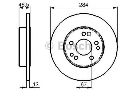 фото Bosch 0 986 478 187 Диск тормозной | перед | Bosch 0 986 478 187 Диск тормозной | перед |