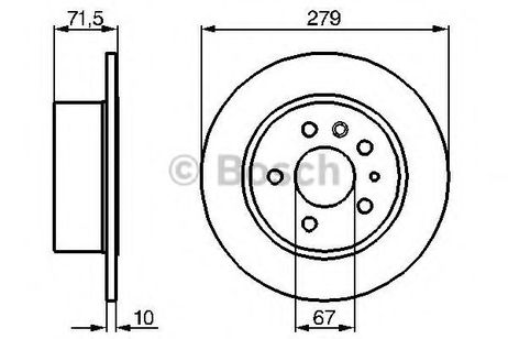 фото Bosch 0 986 478 199 Диск тормозной | зад | Bosch 0 986 478 199 Диск тормозной | зад |