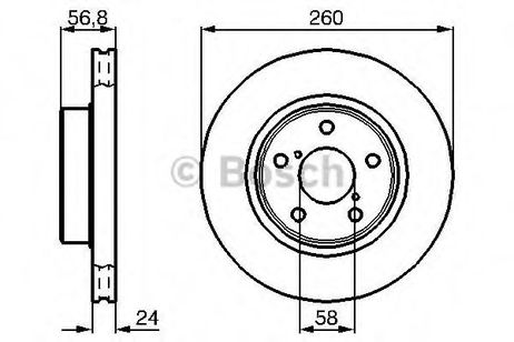 фото Bosch 0 986 478 293 Диск тормозной | перед | Bosch 0 986 478 293 Диск тормозной | перед |