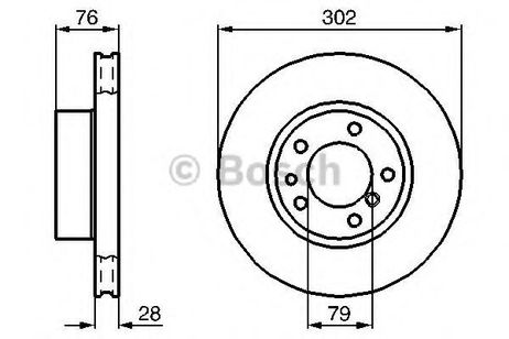 Bosch 0 986 478 317 Диск тормозной | перед |