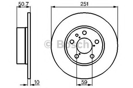 фото Bosch 0 986 478 341 Диск тормозной | зад | Bosch 0 986 478 341 Диск тормозной | зад |