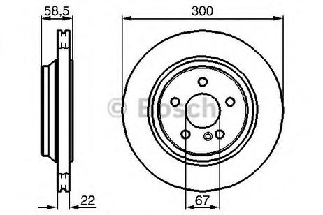 фото Bosch 0 986 478 473 Диск тормозной | зад | Bosch 0 986 478 473 Диск тормозной | зад |