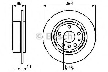 фото Bosch 0 986 478 478 Диск тормозной | зад | Bosch 0 986 478 478 Диск тормозной | зад |