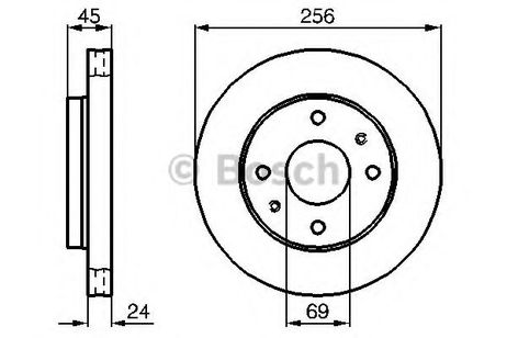 фото Bosch 0 986 478 531 Диск тормозной | перед | Bosch 0 986 478 531 Диск тормозной | перед |