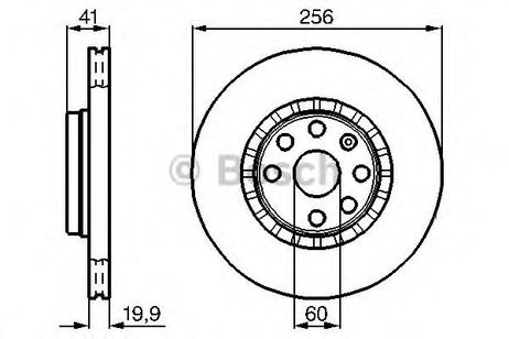 фото Bosch 0 986 478 535 Диск тормозной | перед прав/лев | Bosch 0 986 478 535 Диск тормозной | перед прав/лев |