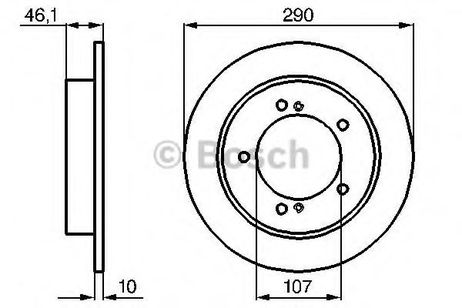 фото Bosch 0 986 478 539 Диск тормозной | перед | Bosch 0 986 478 539 Диск тормозной | перед |