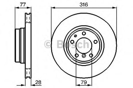 фото Bosch 0 986 478 622 Диск тормозной | перед | Bosch 0 986 478 622 Диск тормозной | перед |