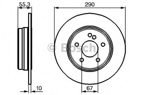 фото Bosch 0 986 478 626 Диск тормозной | зад | Bosch 0 986 478 626 Диск тормозной | зад |