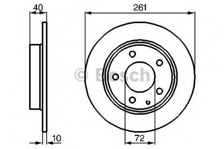 фото Bosch 0 986 478 633 Диск тормозной | зад | Bosch 0 986 478 633 Диск тормозной | зад |