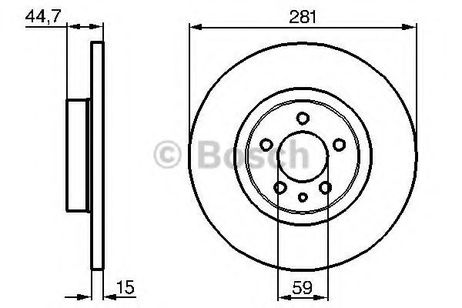 фото Bosch 0 986 478 668 Диск тормозной | перед | Bosch 0 986 478 668 Диск тормозной | перед |