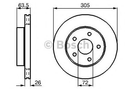 Bosch 0 986 478 772 Диск тормозной | перед |
