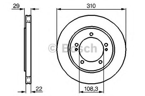фото Bosch 0 986 478 839 Диск тормозной | перед | Bosch 0 986 478 839 Диск тормозной | перед |