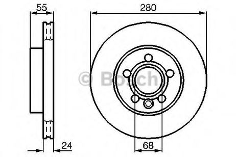 фото Bosch 0 986 478 846 Диск тормозной | перед | Bosch 0 986 478 846 Диск тормозной | перед |