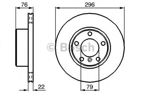 фото Bosch 0 986 478 848 Диск тормозной | перед | Bosch 0 986 478 848 Диск тормозной | перед |