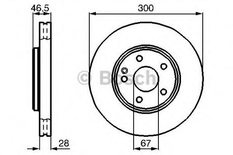фото Bosch 0 986 478 876 Диск тормозной | перед | Bosch 0 986 478 876 Диск тормозной | перед |