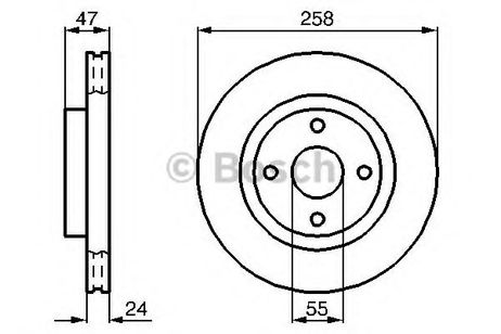 фото Bosch 0 986 478 989 Диск тормозной | перед | Bosch 0 986 478 989 Диск тормозной | перед |