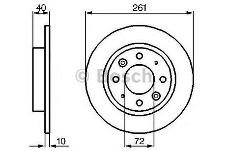 фото Bosch 0 986 479 018 Диск тормозной | зад | Bosch 0 986 479 018 Диск тормозной | зад |
