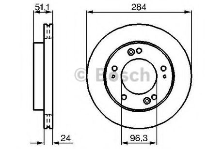 фото Bosch 0 986 479 020 Диск тормозной | перед | Bosch 0 986 479 020 Диск тормозной | перед |
