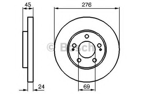 фото Bosch 0 986 479 035 Диск тормозной | перед | Bosch 0 986 479 035 Диск тормозной | перед |